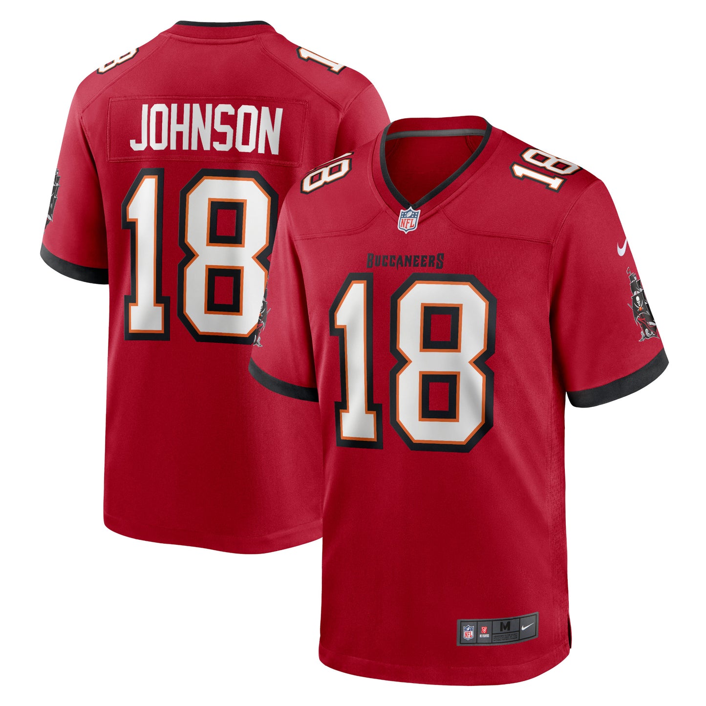 Tyler Johnson Tampa Bay Buccaneers Nike Home Game Player Jersey - Red