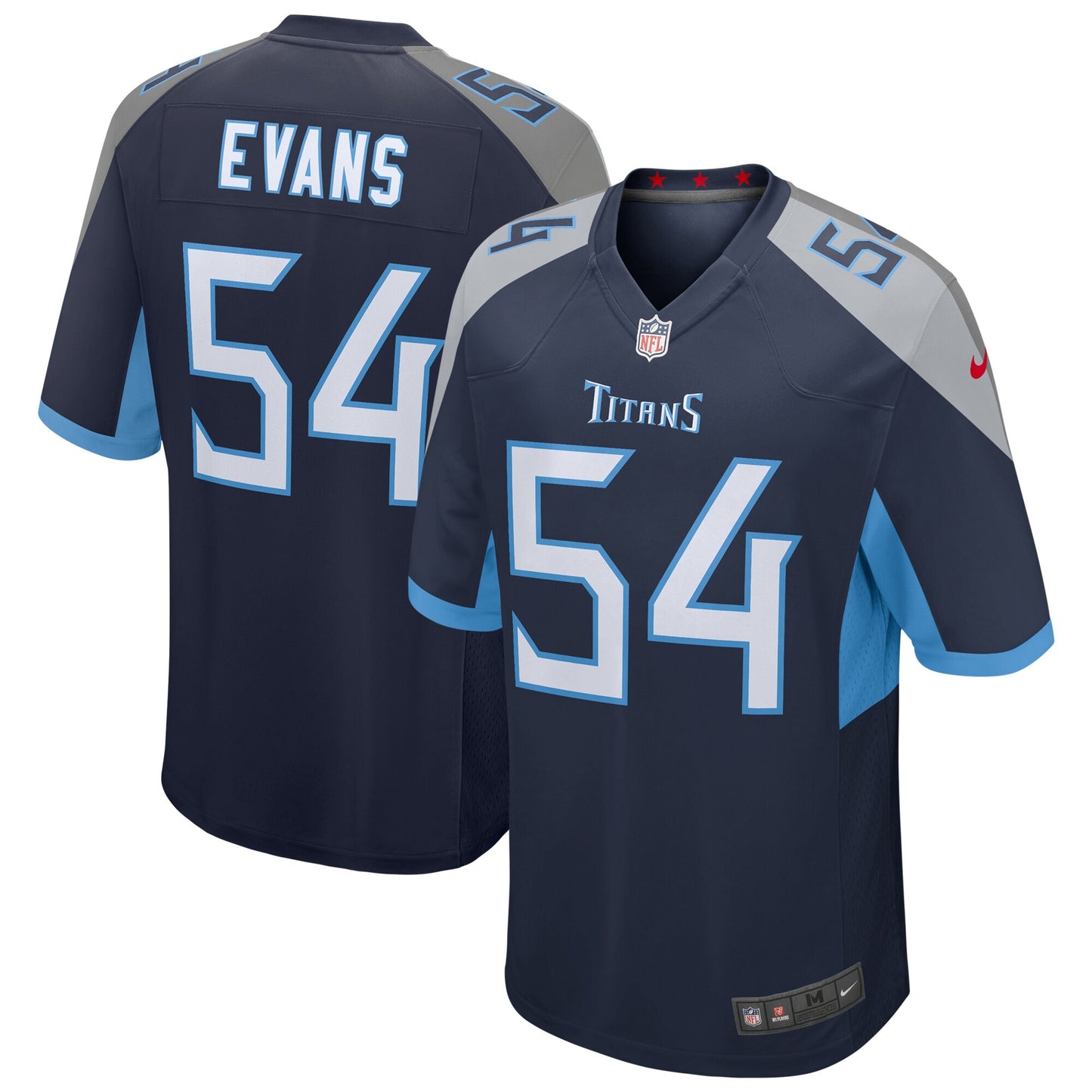 Rashaan Evans Tennessee Titans Nike Game Jersey - Navy