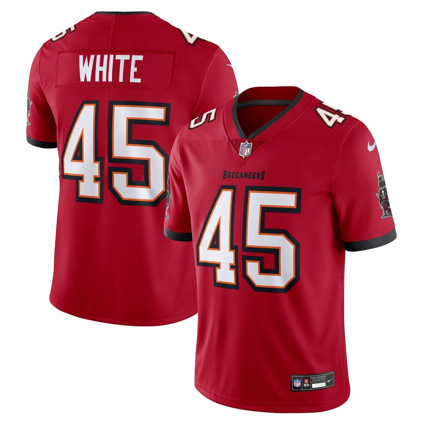 Men's Nike Devin White Red Tampa Bay Buccaneers Vapor Untouchable Limited Jersey