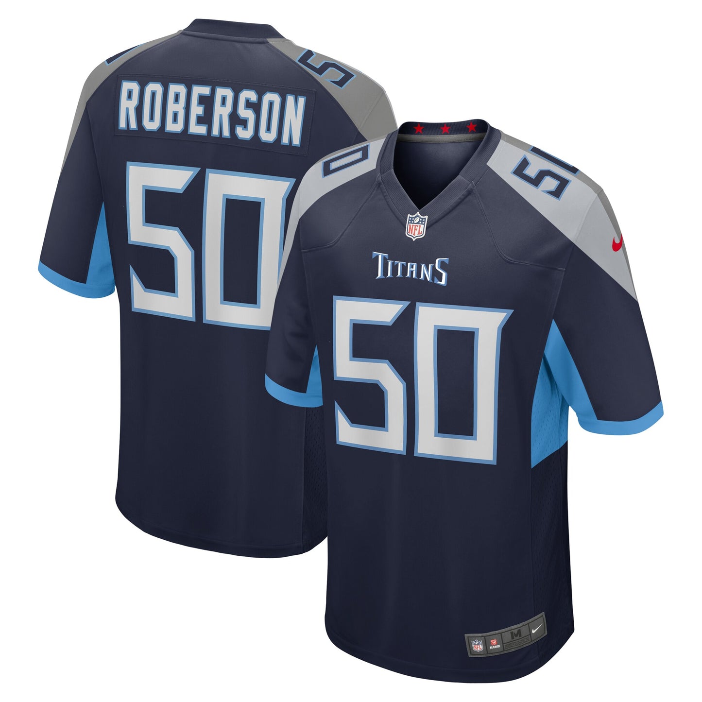 Derick Roberson Tennessee Titans Nike Game Jersey - Navy