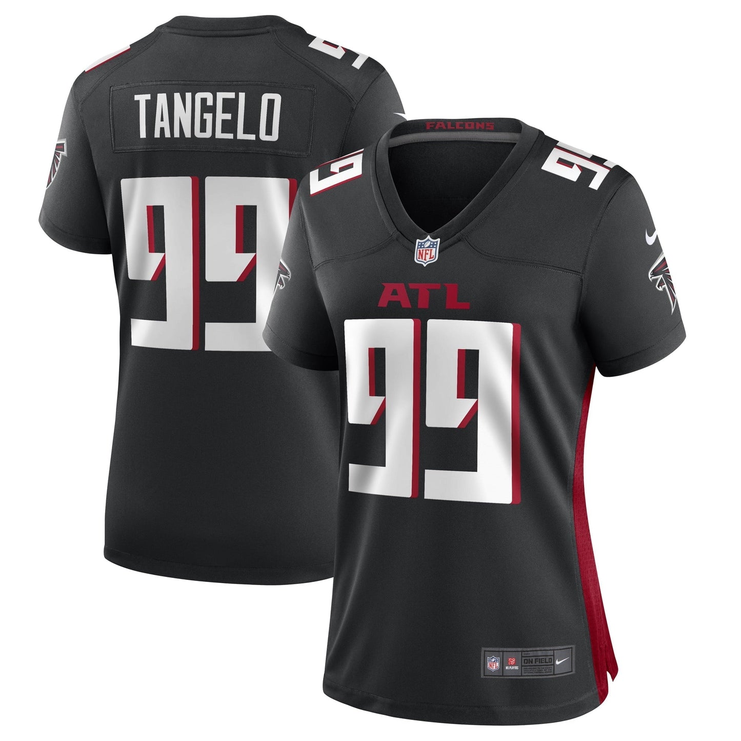 Women's Nike Black Derrick Tangelo Atlanta Falcons Game Player Jersey
