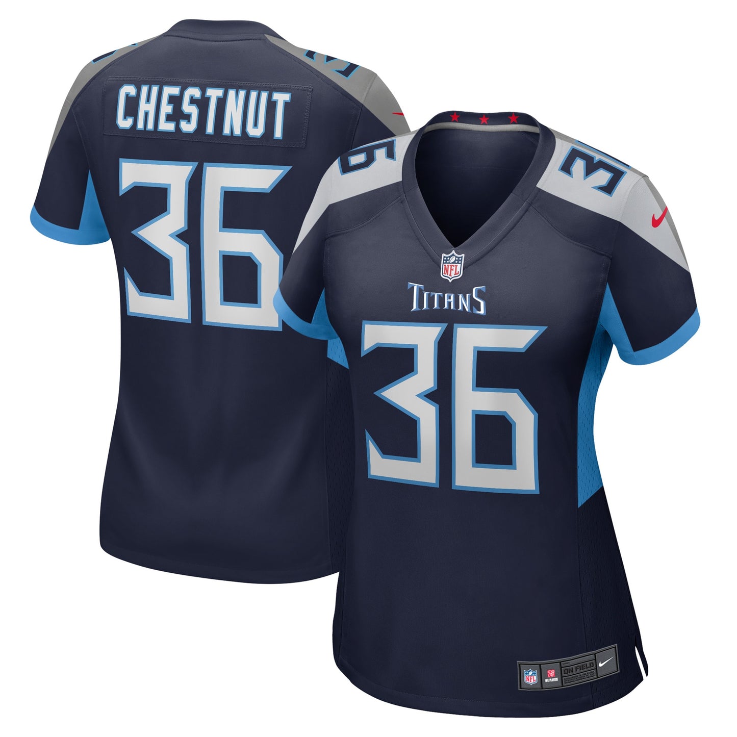 Julius Chestnut Tennessee Titans Nike Women's Game Player Jersey - Navy