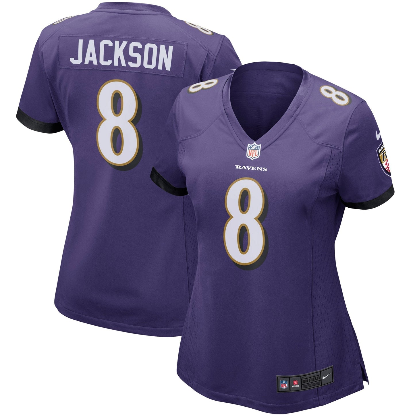 Women's Nike Lamar Jackson Purple Baltimore Ravens Game Player Jersey