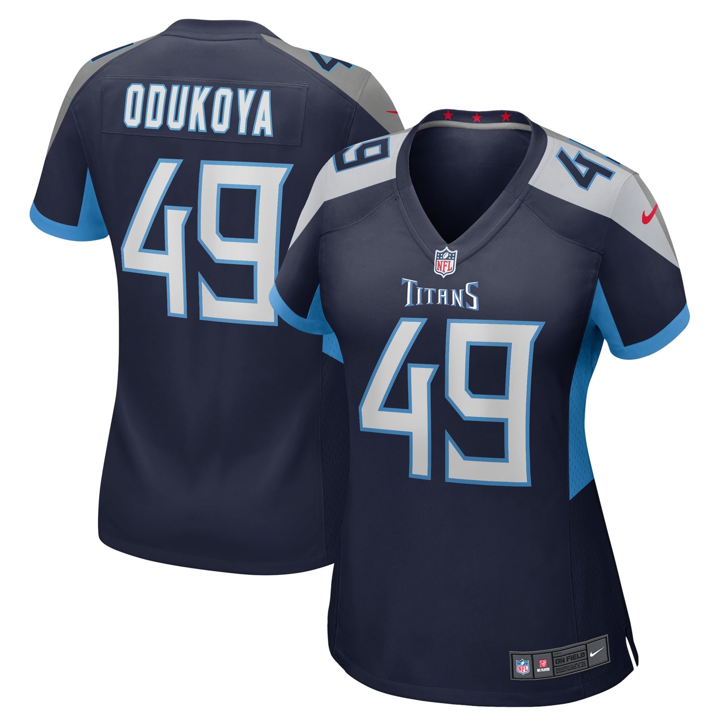 Thomas Odukoya Tennessee Titans Nike Women's Game Player Jersey - Navy