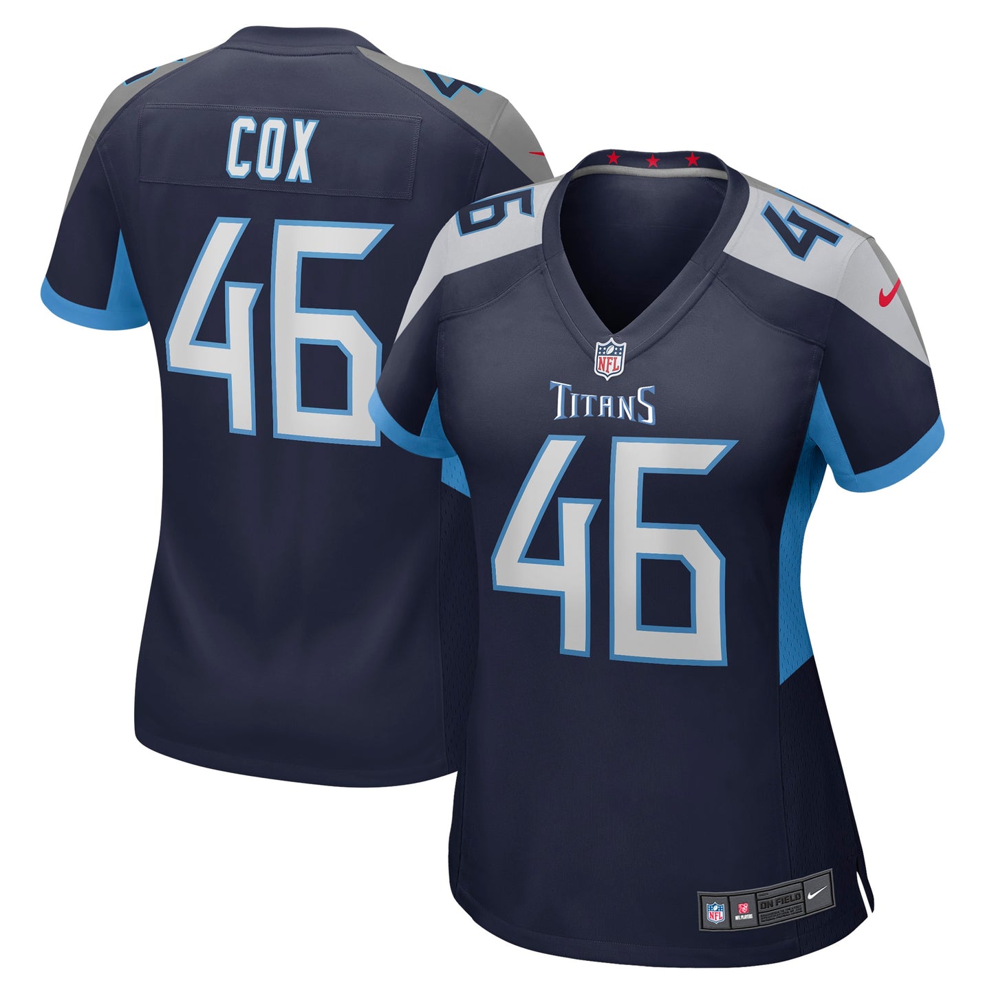 Morgan Cox Tennessee Titans Nike Women's Game Jersey - Navy